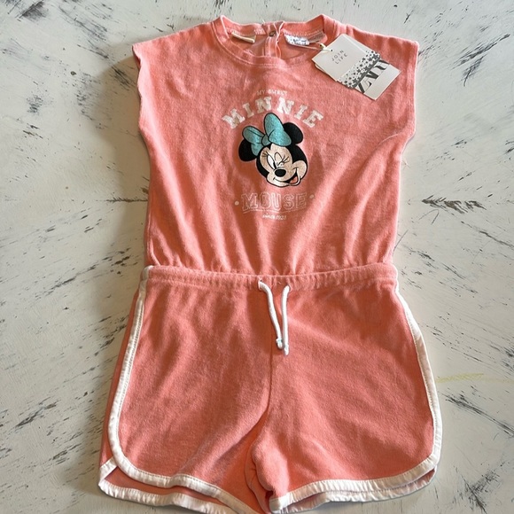 NWT Zara Minnie Mouse Short Jumper 3-4 T - Picture 1 of 7